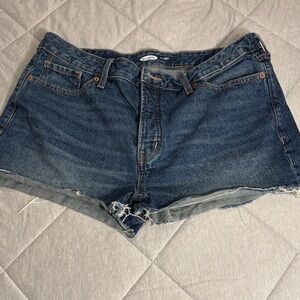 Old Navy OG High Rise Jean Shorts American Flag